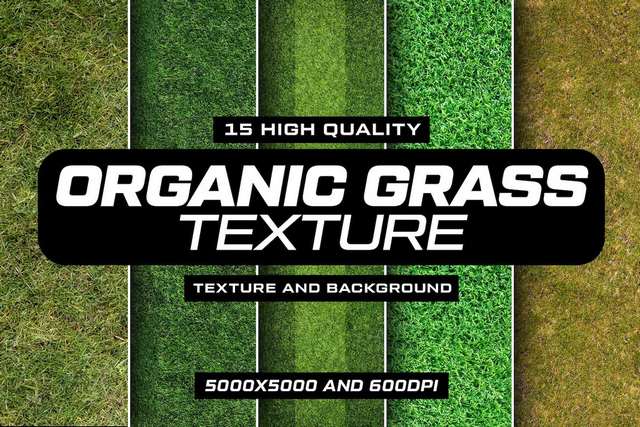 15 Organic Grass Texture Pack