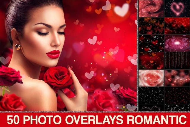 Valentine overlay & Photoshop overlay