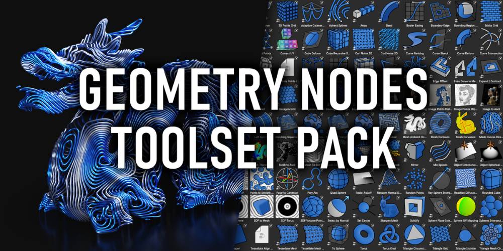 Higgsas Geometry Nodes Toolset for Blender Full Version Free Download