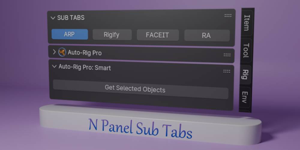N Panel Sub Tabs 2.0.3 for Blender Full Version Free Download