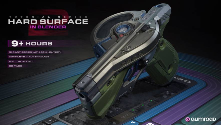 Gumroad – Hard Surface In Blender Part 2 Free Download
