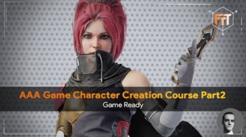 [Flippednorma ls, FastTrack Tutorials, Otas Tumelis] AAA Game Character Creation Tutorial Part2 – Game Ready [1/2025, ENG]