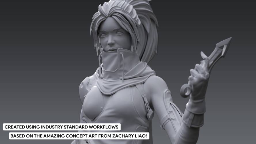 FlippedNormals – AAA Game Character Creation Course Part 1 High Poly Free Download