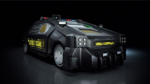 [3D models ] KitBash3D – CyberPunk Vehicle [Blender]