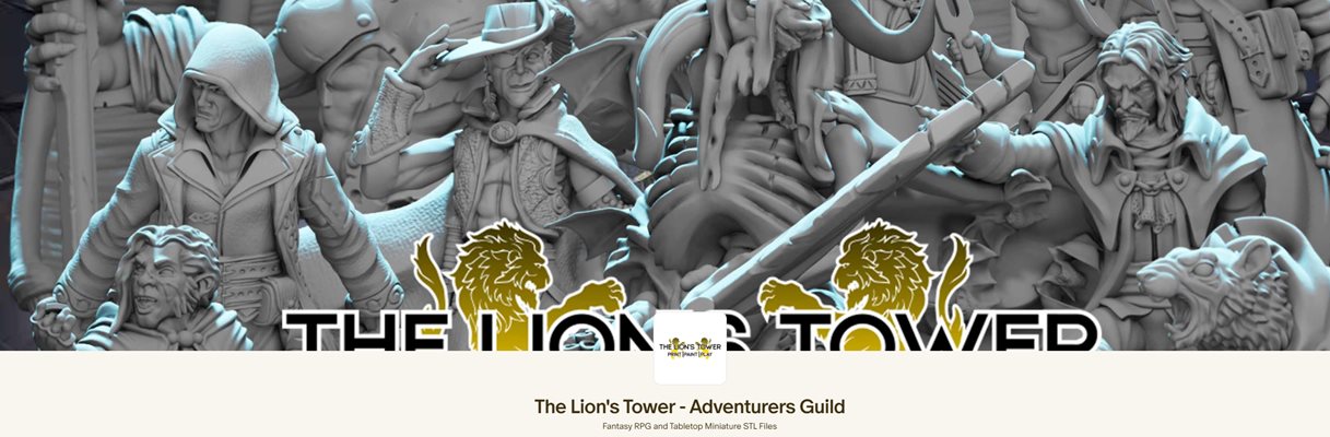 [3D Print] Lion Tower Miniatures – Collection 3D Printable Miniatures 2019-2022 [STL, LYS]